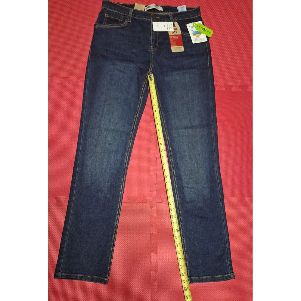Levi's Performance 511 Slim Denim Dark Blue Jeans Stretch Sz 30x30 20 Reg Men's